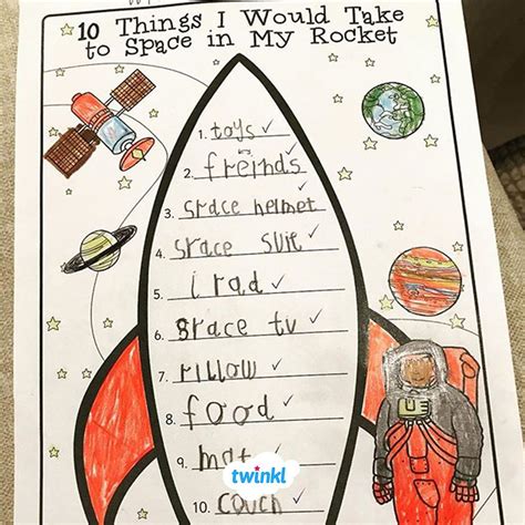 Celebrate World Space Week With Our Great Writing Frame Beautifully