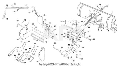 Mtd Oem 190 833 Snow Blade 2004 Parts Diagram For General Assembly