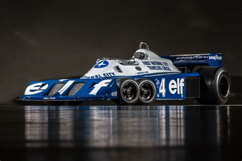 The Famous Tyrrell P34 Six Wheeler Racecar From The 1976 And 77 F1 Seasons Currently On