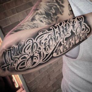 This quote is linked with the story of cain and abel in the book of genesis and. 50 Best My Brother's Keeper Tattoos, Ideas & Meanings ...