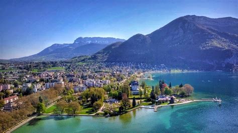 Lac Dannecy Haute Savoie France Dji Mavic Drone 4k