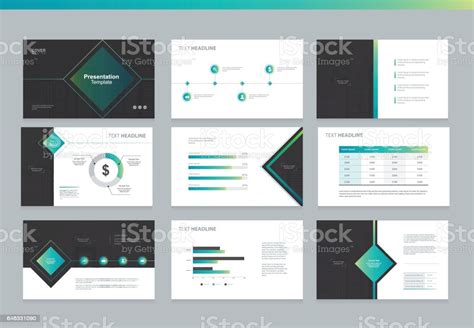 Page Layout Design Template For Business Presentation Page With Page ...