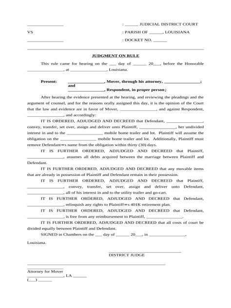 Louisiana Community Property Form Fill Out And Sign Printable Pdf