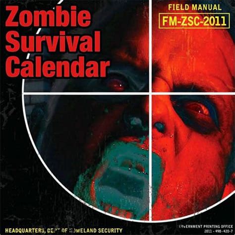 2011 Zombie Survival Guide Calendar
