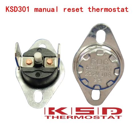 5pcs Ksd301ksd303 97c 97 Degrees Celsius Manual Reset Thermostat