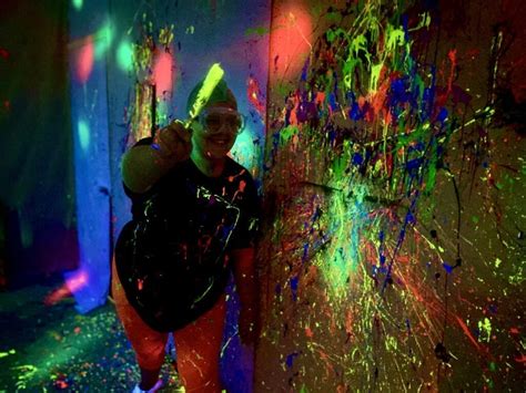 Splatter Paint Room Girls Night Out Date Night Parties Uptown