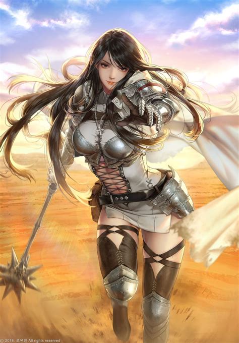 Fantasy Female Warrior Female Armor Anime Warrior Warrior Girl