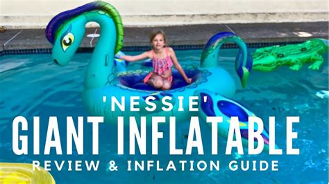 Sun Daze Nessie Giant Inflatable Sea Monster Float Review Youtube