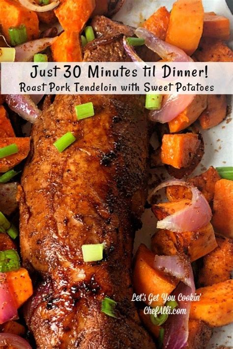 Only four ingredients, plus salt and pepper, are needed to create the tasty glaze for this delectable pork dish. Roast Pork Tenderloin and Sweet Potato Sheet Pan Dinner ...