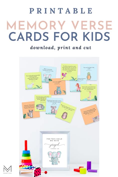 Kids Memory Verse Cards Verses For Cards Memory Verse Memory Verses