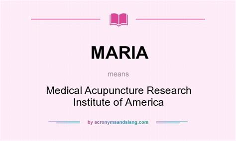 Meaning of marie name , marie name definition, origin of marie name, what does marie mean and history? MARIA - Medical Acupuncture Research Institute of America ...