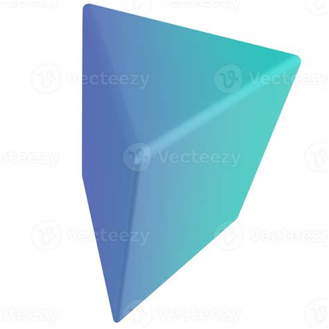 Triangular Prism 3d Render Icon 14919739 Png