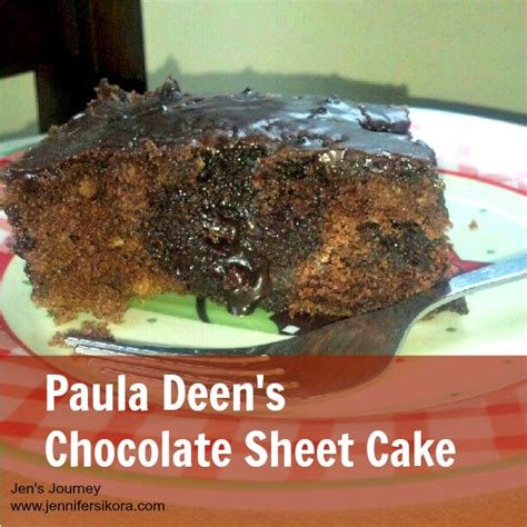Paula Deens Chocolate Sheet Cake Jen Around The World
