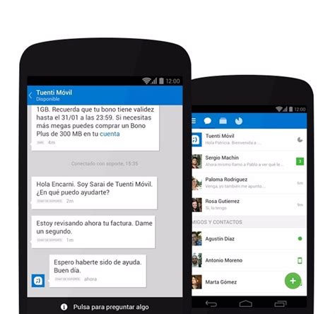 La App De Tuenti Para Android Te Permite Chatear Con Atención Al Cliente