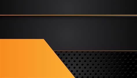 Premium Vector Orange Yellow And Black Abstract Business Background