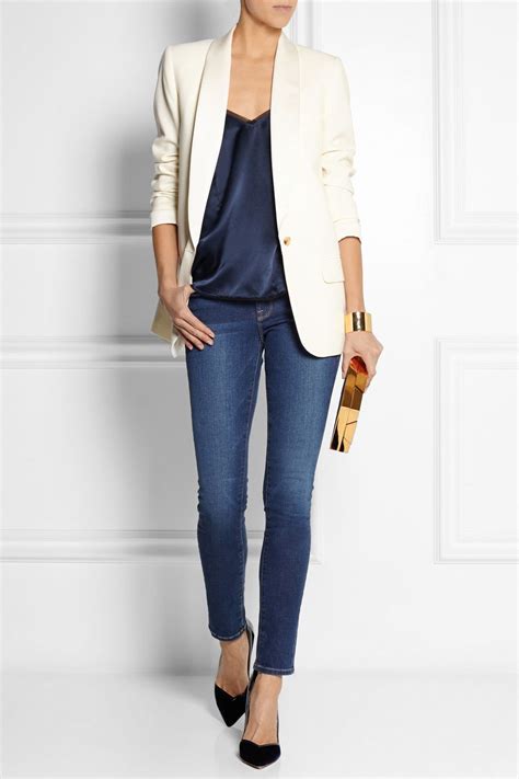 Whether it's a cult buy like the mango corduroy beauty that even got alexa chung's for autumn/winter 2018, it looks like one particular style is coming to the fore: J.CREW Collection satin-trimmed wool-piqué tuxedo blazer ...