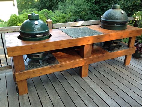 Lets See Your Set Up Pics Page Big Green Egg Egghead Forum The Ultimate Cooking