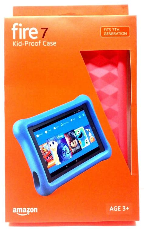Kid Proof Case For Amazon Fire 7 Tablet 7th Gen 2017 Punch Red