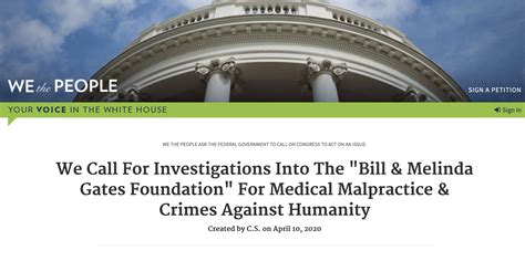 — disclose.tv (@disclosetv) may 4, 2021. Petitie roept Witte Huis (U.S.A) op tot onderzoek "Bill ...