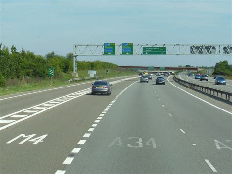 The A34 Northbound At The M4 Junction © Ian S Geograph Britain And