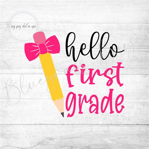 Back To School Cut File For Cricut And Silhouette Svg Dxf Png Eps Hello