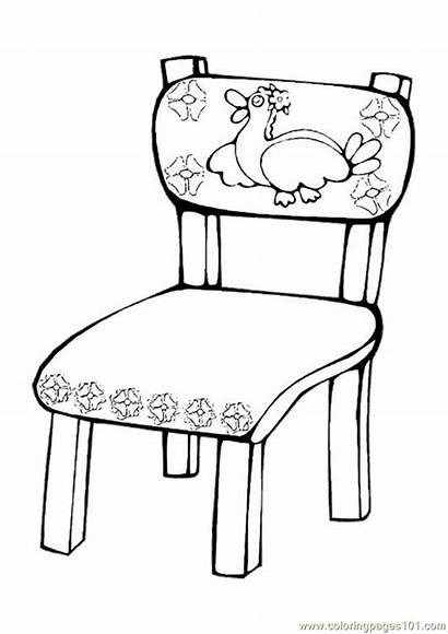 Chair Pages Coloring Ures Coloringpages101