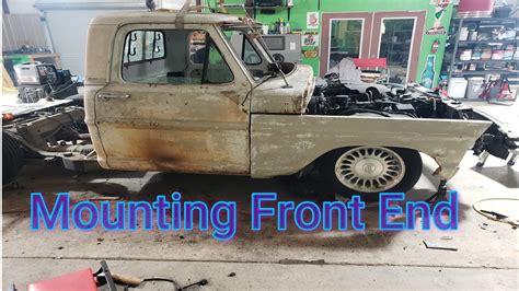 F100 To Crown Vic Frame Swap Mounting The Front End Youtube