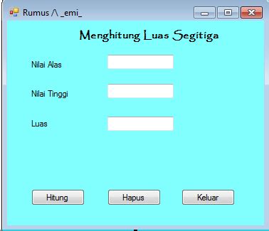Di tingkat yang lebih lanjut, cara mencari luas segitiga dikembangkan untuk berbagai kasus. emmy nurullatifah: Menghitung Luas Segitiga, Luas Persegi ...
