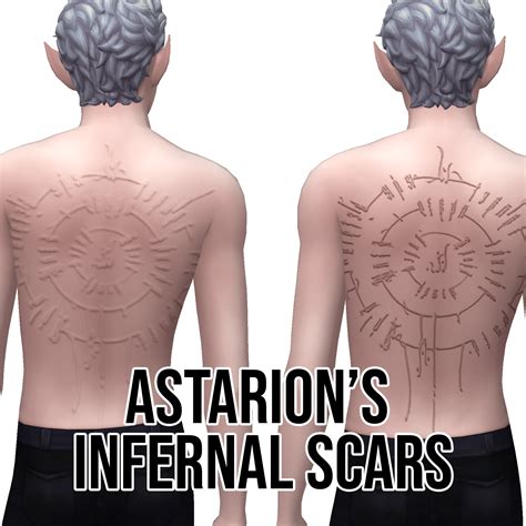 Astarions Infernal Scars Maxis Match The Sims 4 Create A Sim