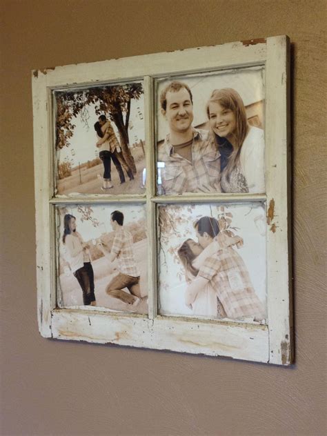 Old Barn Window Picture Frame Window Crafts Old Window Crafts