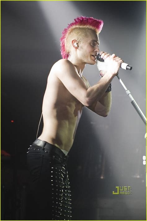 Shirtless Jared Leto Seconds To Mars Concert Seconds To Mars