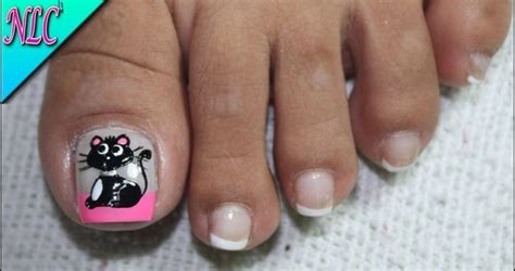 Deja que estos luzcan delicados y suaves con esta decoración de uñas para los pies. DECORACIÓN DE UÑAS PARA PIES GATA♥ -CAT NAIL ART - COMO ...