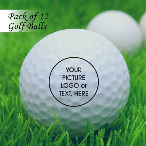 12 Custom Design Golf Balls Pack Of 12 Personalized Golf Etsy Canada