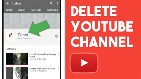 How To Delete Youtube Channel Permanently On Phone 2021 Youtube