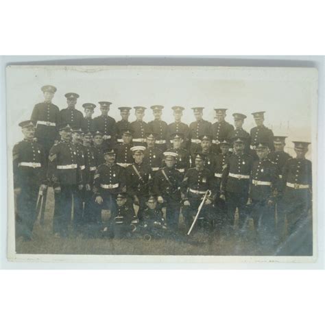 An Early Photograph Of Rsm And Other Ranks In Royal Artillery Ww1