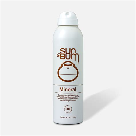 Sun Bum Mineral Sunscreen Spray Spf 30 6 Oz