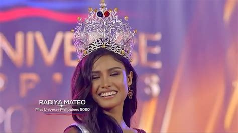 miss rabiya mateo crowned miss universe philippines 2020 kabayan daily