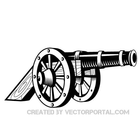 cannon illustration royalty free stock svg vector