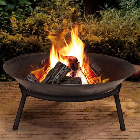 Buy Rammento Extra Large Cast Iron Outdoor Fire Pit Bowl Round Patio