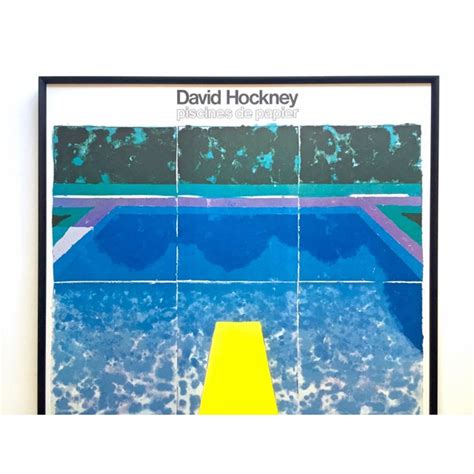 David Hockney Rare Vintage 1978 Iconic Fine Art Lithograph Print Framed