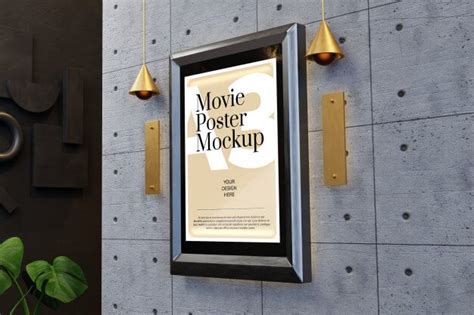 13 Unique Cinema Poster Mockup In Psd Template Mockup Den
