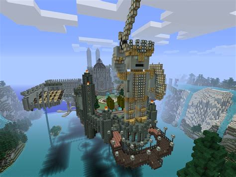 The aether is a completely different world than usual players are accustomed, this is full of fantastic creatures and mysterious structures. Aether Gondola Minecraft Map