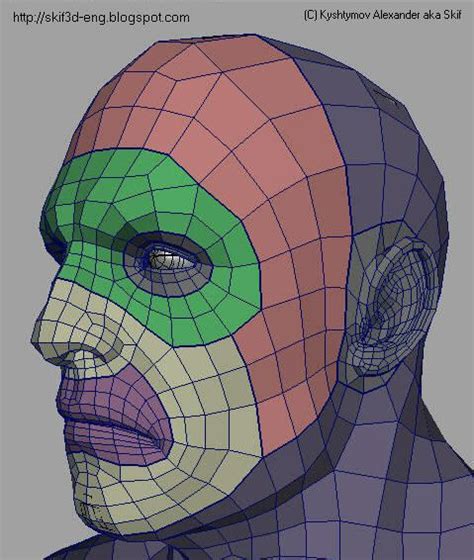 pin by art space on topology 3d character face topology character design