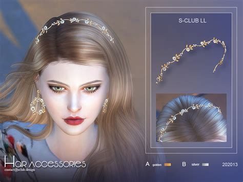 S Clubs Delicate Hair Vine Headband Sweet Sims 4 Finds