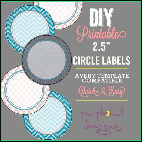 Avery Circle Labels 2 Inch Template