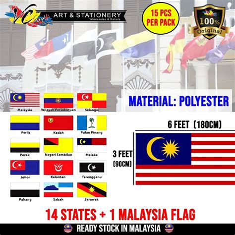 Susunan Bendera Malaysia Dan Negeri