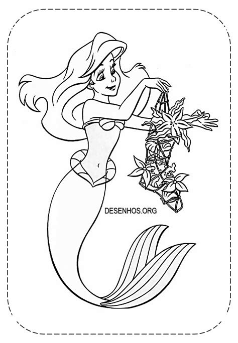 Desenhos Da Ariel Para Colorir E Imprimir Ariel Coloring Pages