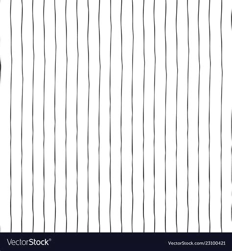 Black Vertical Hand Drawn Lines Seamless Vector Image
