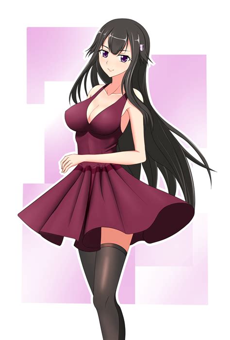 Northman Yumihara Hina Buddy Complex Highres 10s 1girl Black Hair Black Thighhighs