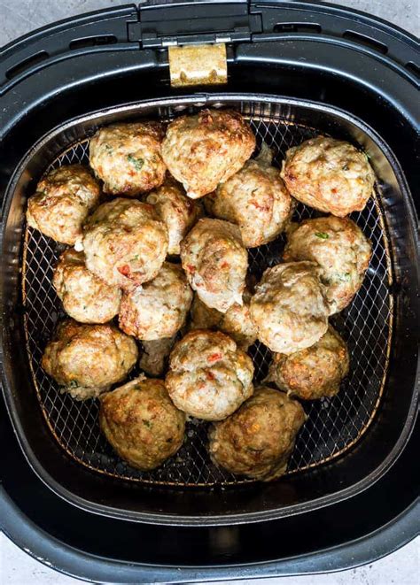 fryer air meatballs turkey meal recipe prep recipes meatloaf paleo cooked meatball keto frozen cook lc gf recipesfromapantry food sauce
